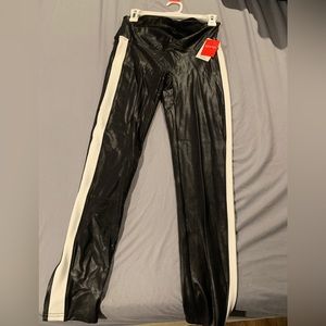 Spanx Faux Leather Side Stripe Legging
